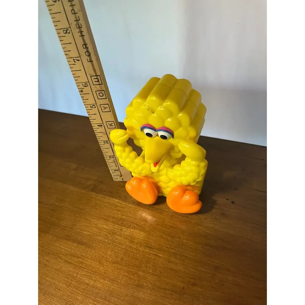 Vintage Sesame Street Big Bird Tyco Wind Up 1988 Small Toy Muppets Character 3in